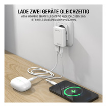 4smarts Netzladegert FlatPlug Duos 20W GaN 1C+1A. wei — Buy in Cyprus with Fast Delivery