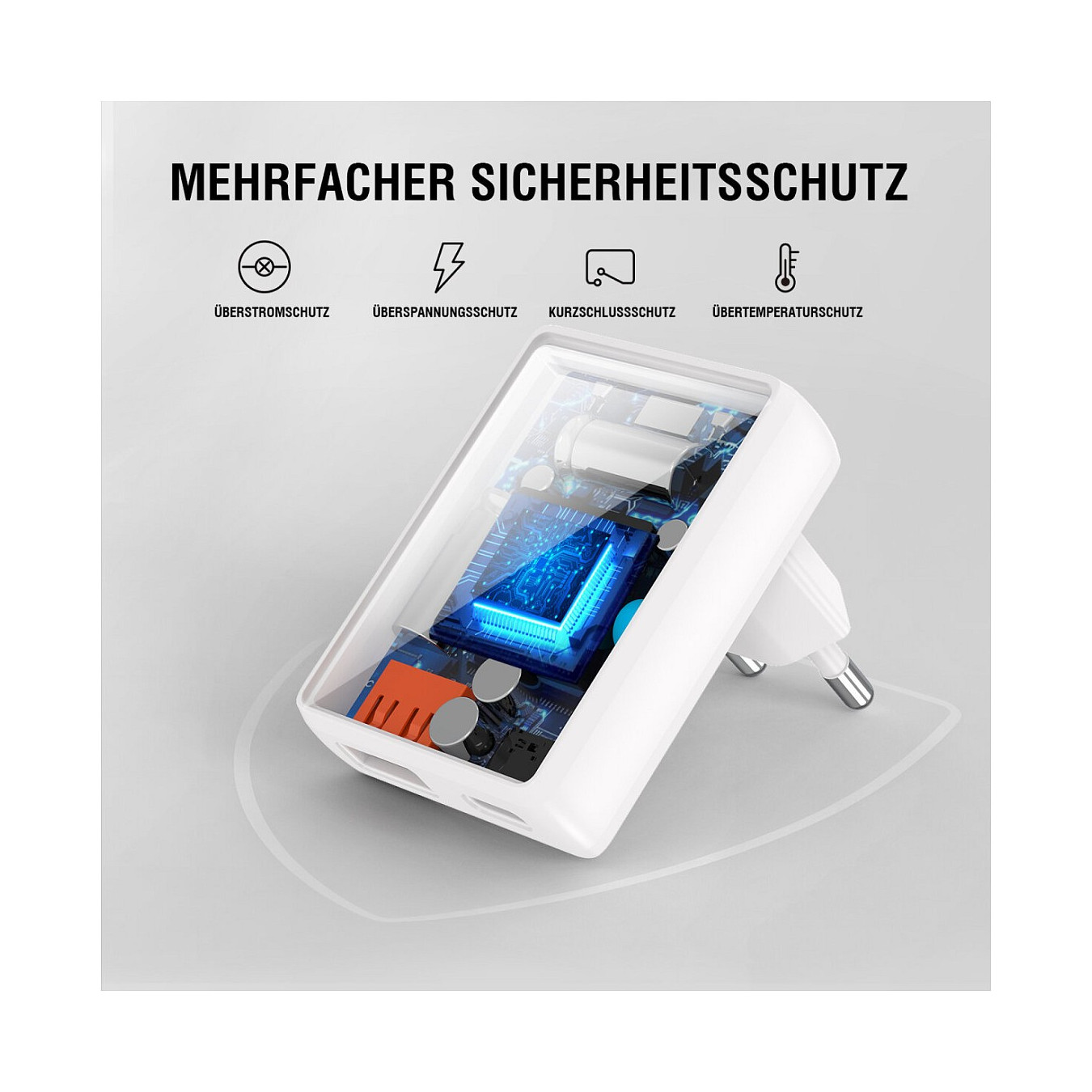 4smarts Netzladegert FlatPlug Duos 20W GaN 1C+1A. wei — Buy in Cyprus with Fast Delivery