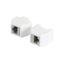 ALLNET TP-TP Kupplung CAT6A Buchse 1:1 8-pol. RJ45 magnetische Sicherungskupplung 50er Bulk Set Abwurfbuchse PoE fähi...