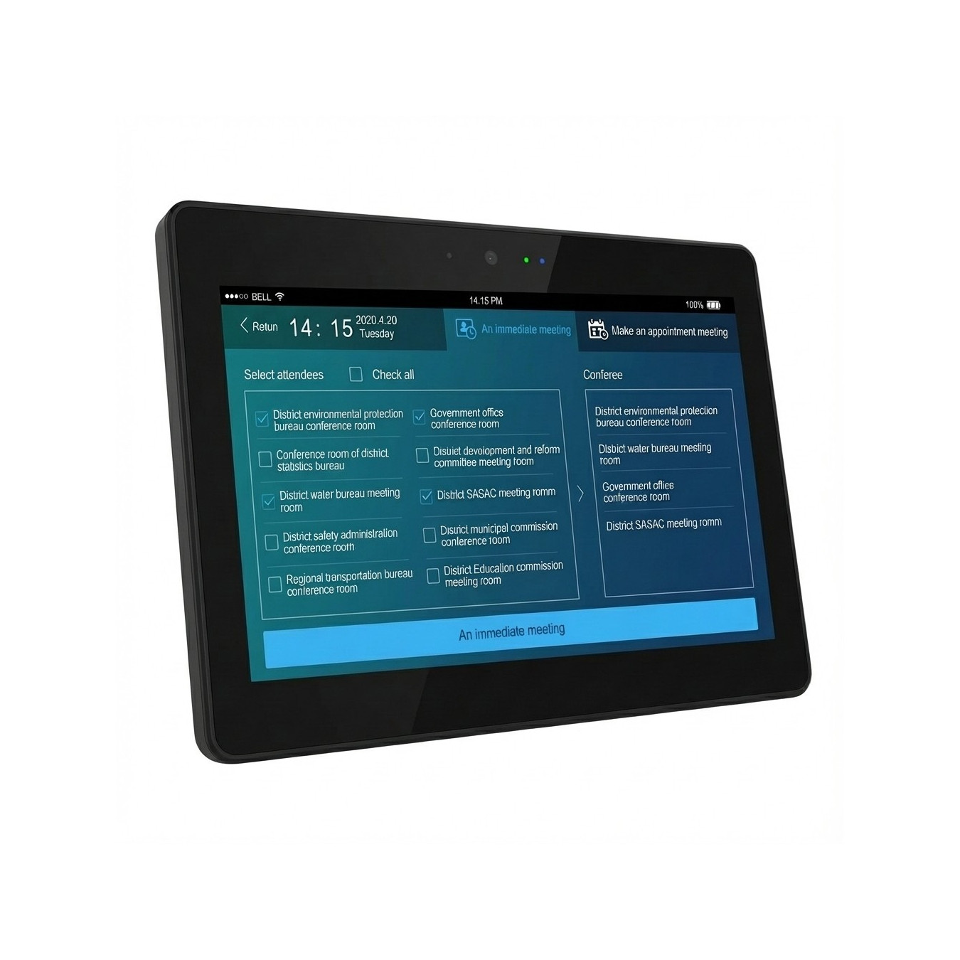 ALLNET Meetingraum RGB LED Tablet 13 Zoll RK3399 Android 10 und NFC RFID schwarz — Buy in Cyprus with Fast Delivery