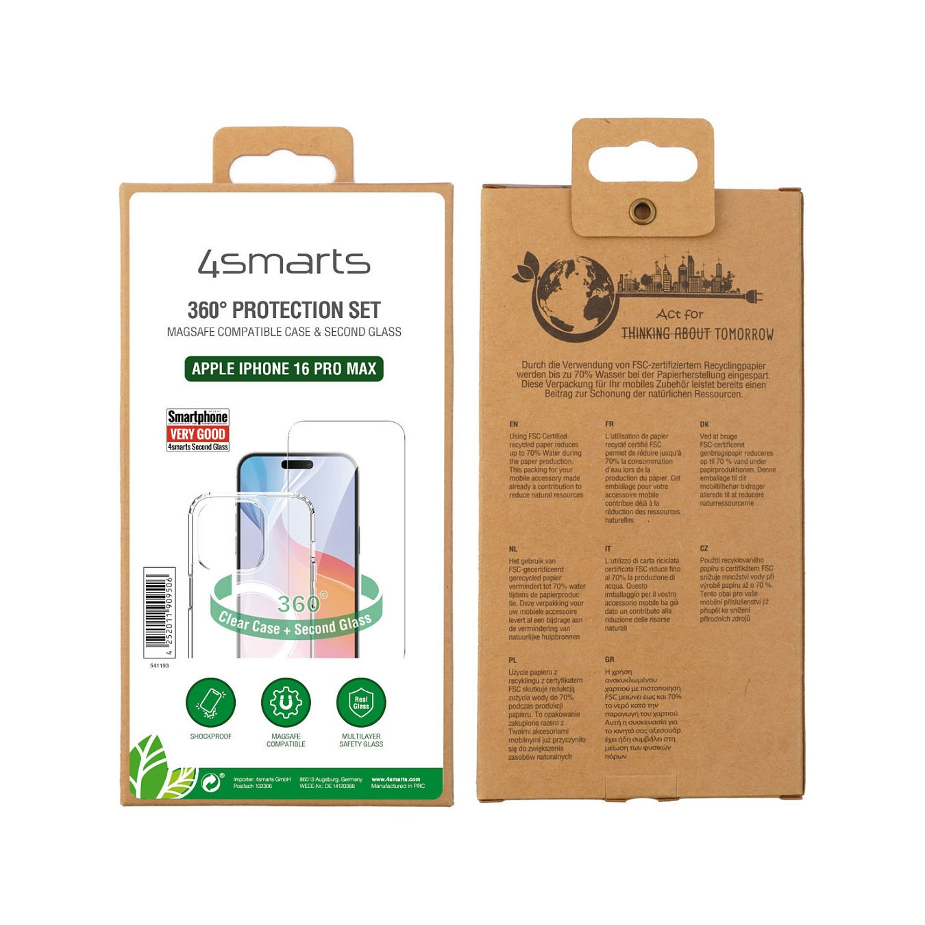4smarts 360 Premium Protection Set fr iPhone 16 Pro Max — Buy in Cyprus with Fast Delivery