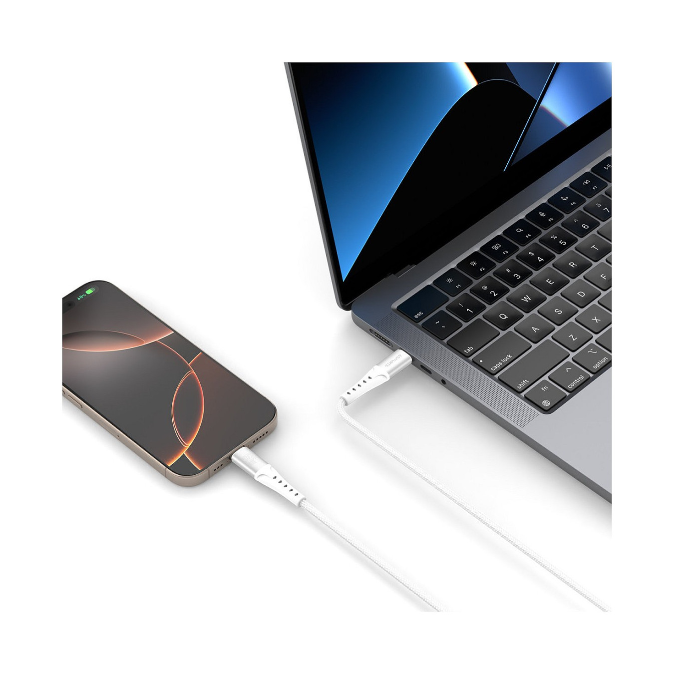 4smarts USB-C Kabel PrimeCord 60W 1.5m. wei — Buy in Cyprus with Fast Delivery
