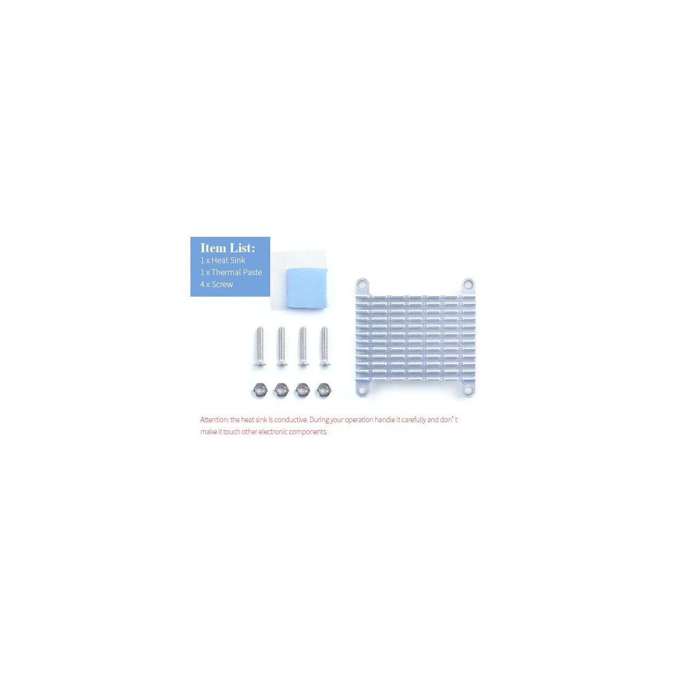 ALLNET FriendlyELEC NanoPi Neo Neo2 zbh. Heatsink Set Kühlkörper 20er Bulk — Buy in Cyprus with Fast Delivery