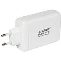 Z ALLNET Ersatznetzteil QC USB-C PD GaN Netzteil Power Supply130Watt 1x USB Typ-A QC 3x USB Typ-C EU PLUG
