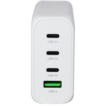 Z ALLNET Ersatznetzteil QC USB-C PD GaN Netzteil Power Supply130Watt 1x USB Typ-A QC 3x USB Typ-C EU PLUG
