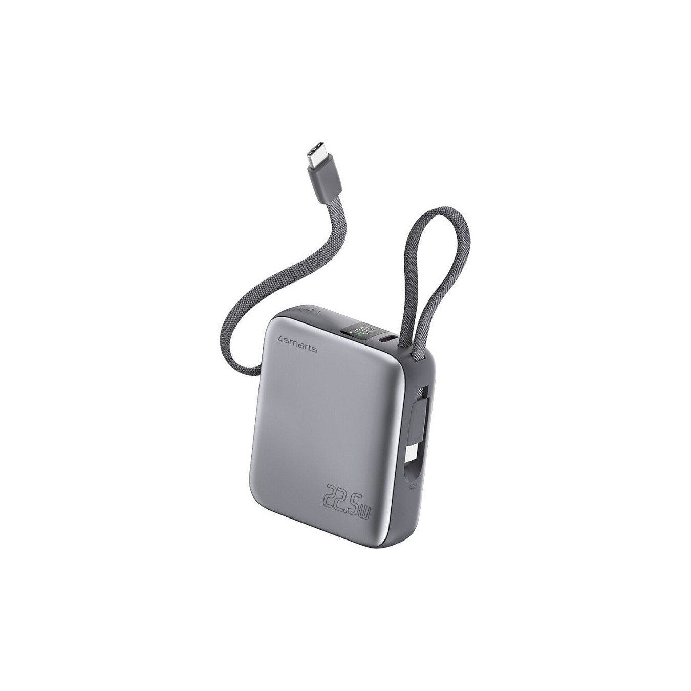 4smarts Powerbank Pocket Dual Cord 10000mAh 22.5W. spacegrau — Buy in Cyprus with Fast Delivery