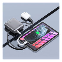 4smarts Powerbank Pocket Dual Cord 10000mAh 22.5W. spacegrau — Buy in Cyprus with Fast Delivery