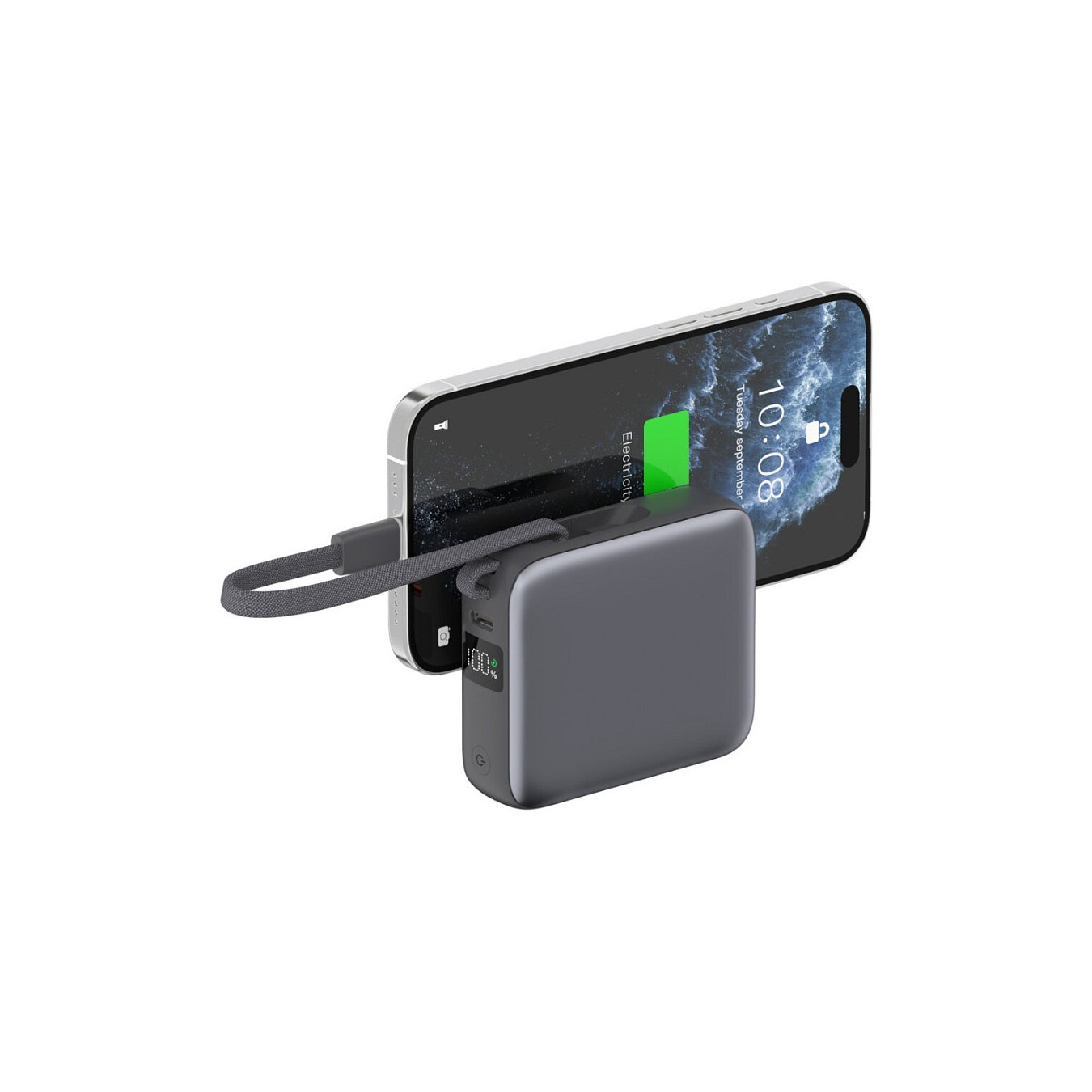 4smarts Powerbank Pocket Dual Cord 10000mAh 22.5W. spacegrau — Buy in Cyprus with Fast Delivery
