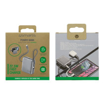 4smarts Powerbank Pocket Dual Cord 10000mAh 22.5W. spacegrau — Buy in Cyprus with Fast Delivery