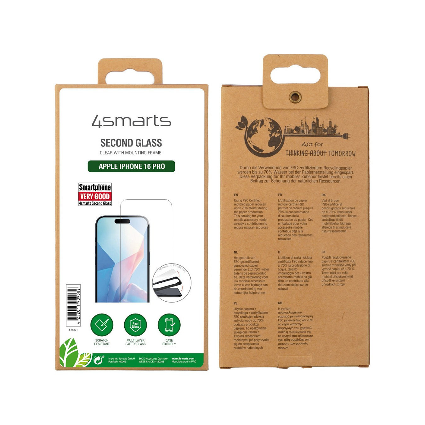 4smarts Second Glass mit Montagerahmen fr iPhone 16 Pro — Buy in Cyprus with Fast Delivery