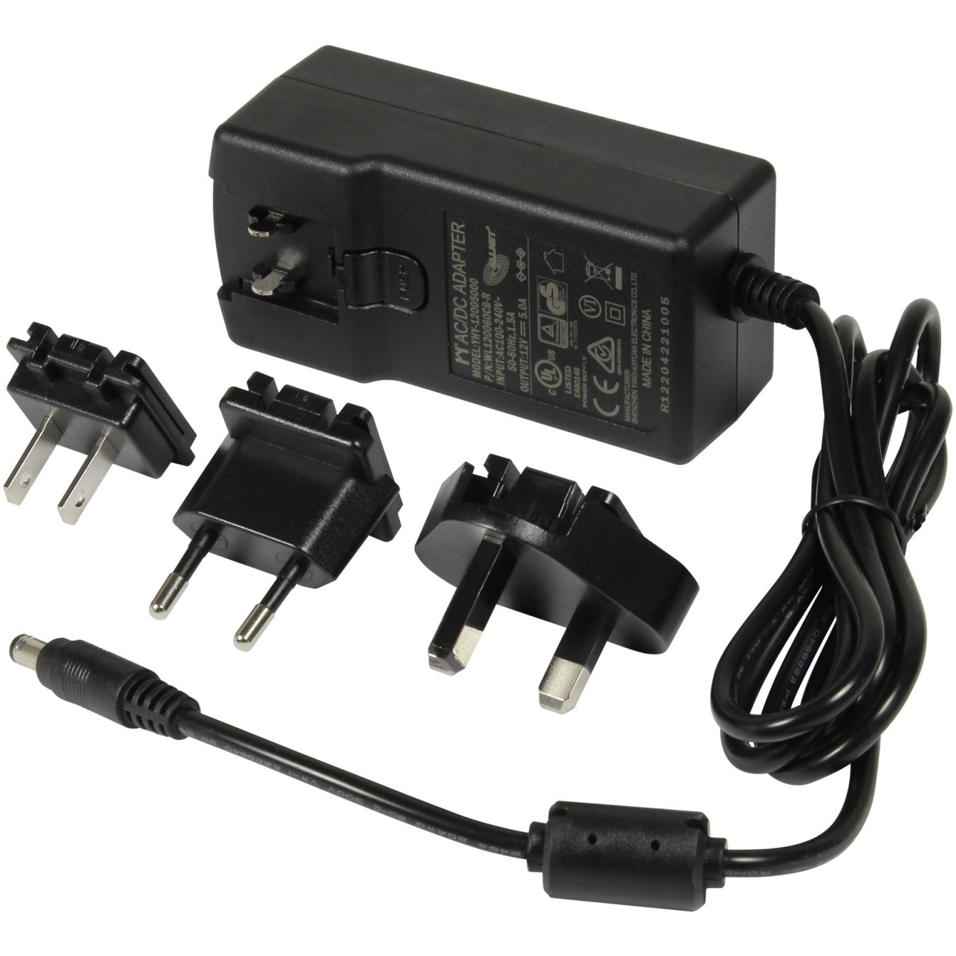 Z ALLNET Ersatznetzteil 12V 5A EU Type schwarz mit Adapter EU.US.UK — Buy in Cyprus with Fast Delivery