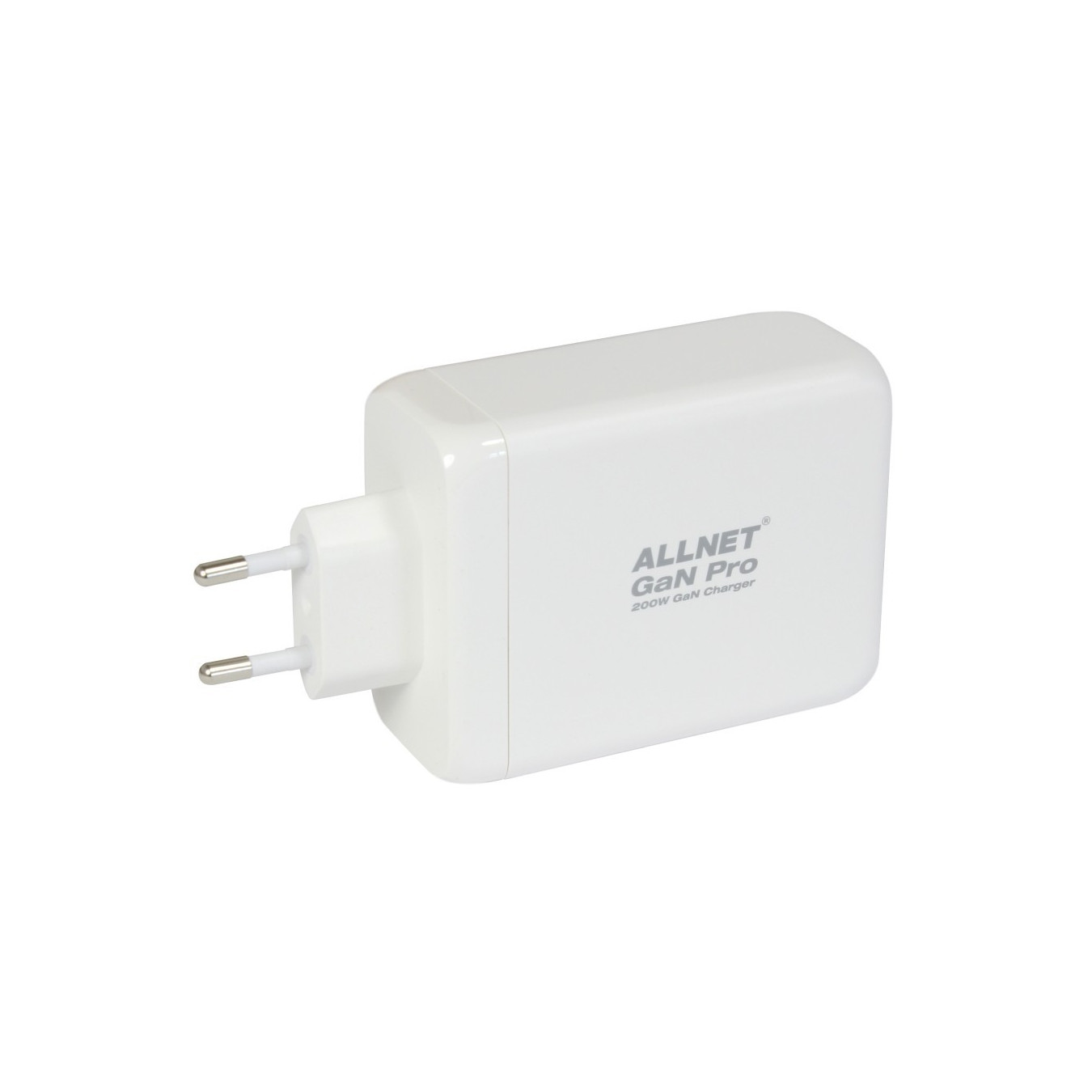 Z ALLNET Ersatznetzteil QC USB-C PD GaN Netzteil Power Supply200Watt 1x USB Typ-A QC 3x USB Typ-C EU PLUG