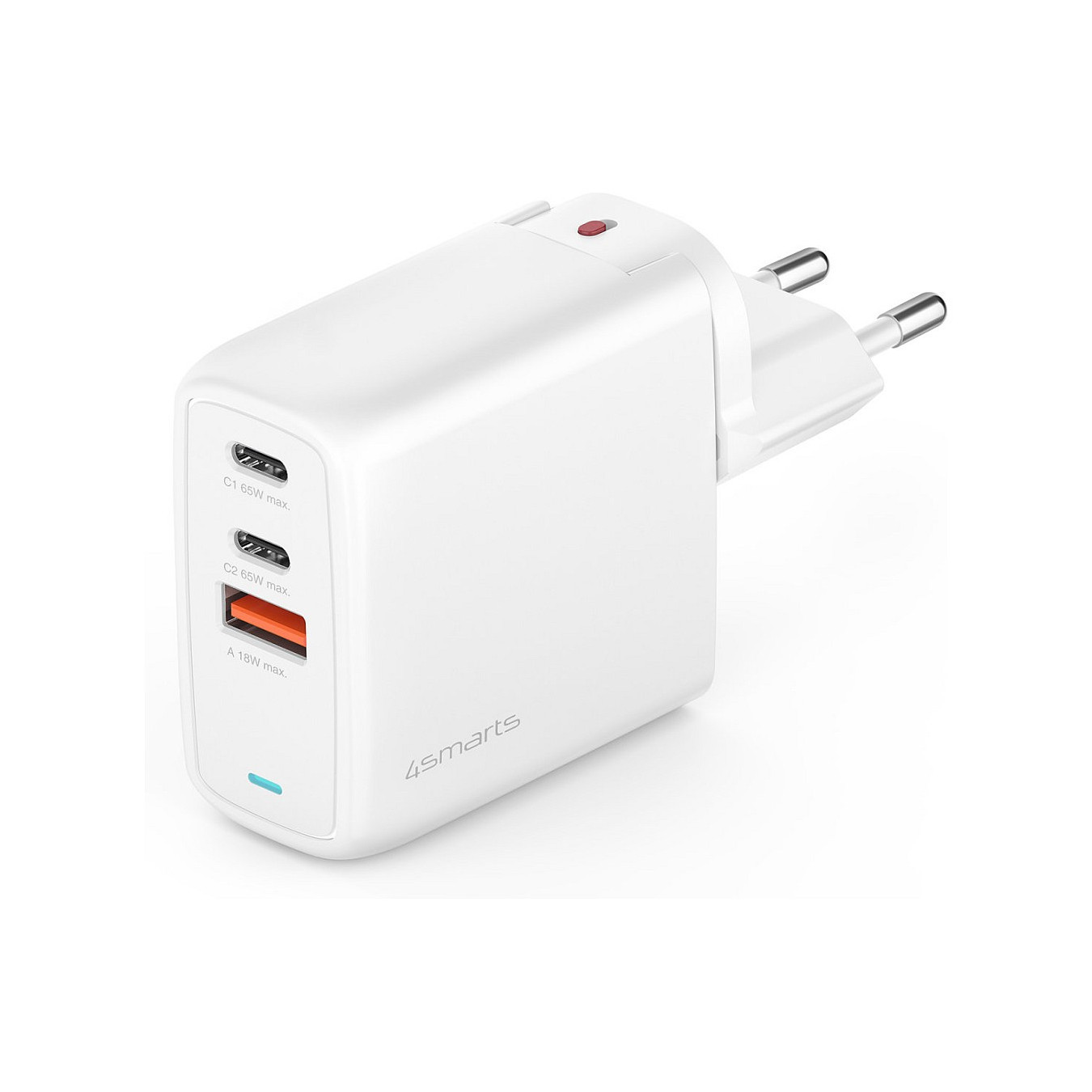 4smarts Ladegert GaN Flex 65W 2 USB-C+1 USB-A. wei — Buy in Cyprus with Fast Delivery