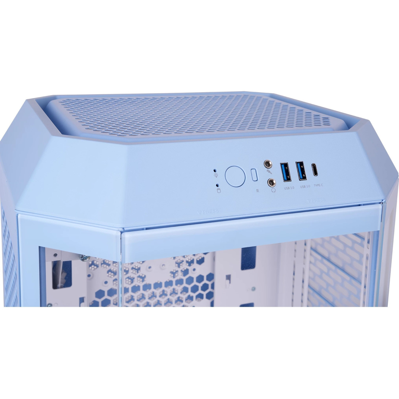 Thermaltake The Tower 250 TG Hydrangea Blue — Buy in Cyprus with Fast Delivery