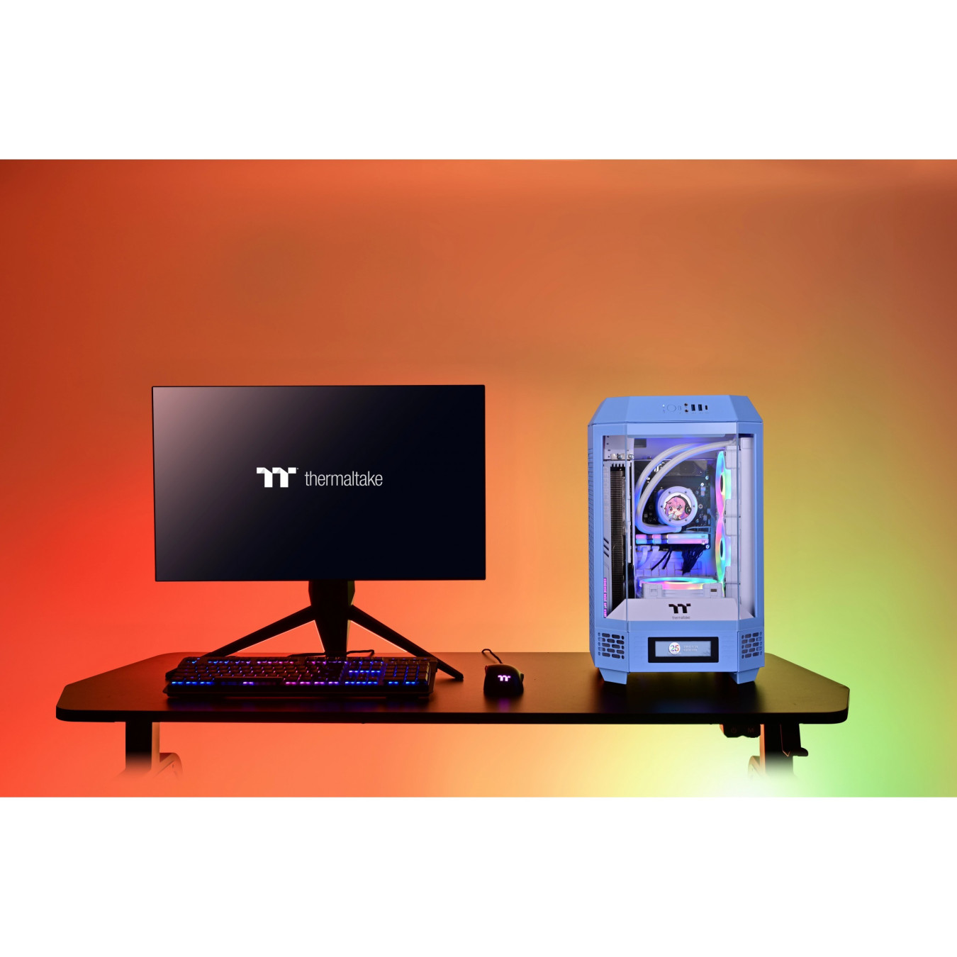 Thermaltake The Tower 250 TG Hydrangea Blue — Buy in Cyprus with Fast Delivery