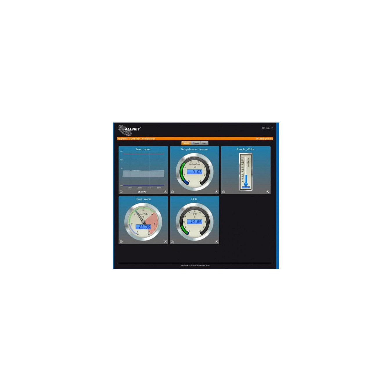 ALLNET MSR Zentrale ALL3500 inkl. 4 Sensor Ports & WLAN für IP Gebäude Automation — Buy in Cyprus with Fast Delivery