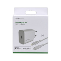 4smarts Schnelllade-Set 20W mit 1.5m Lightning Kabel f. iPhone — Buy in Cyprus with Fast Delivery