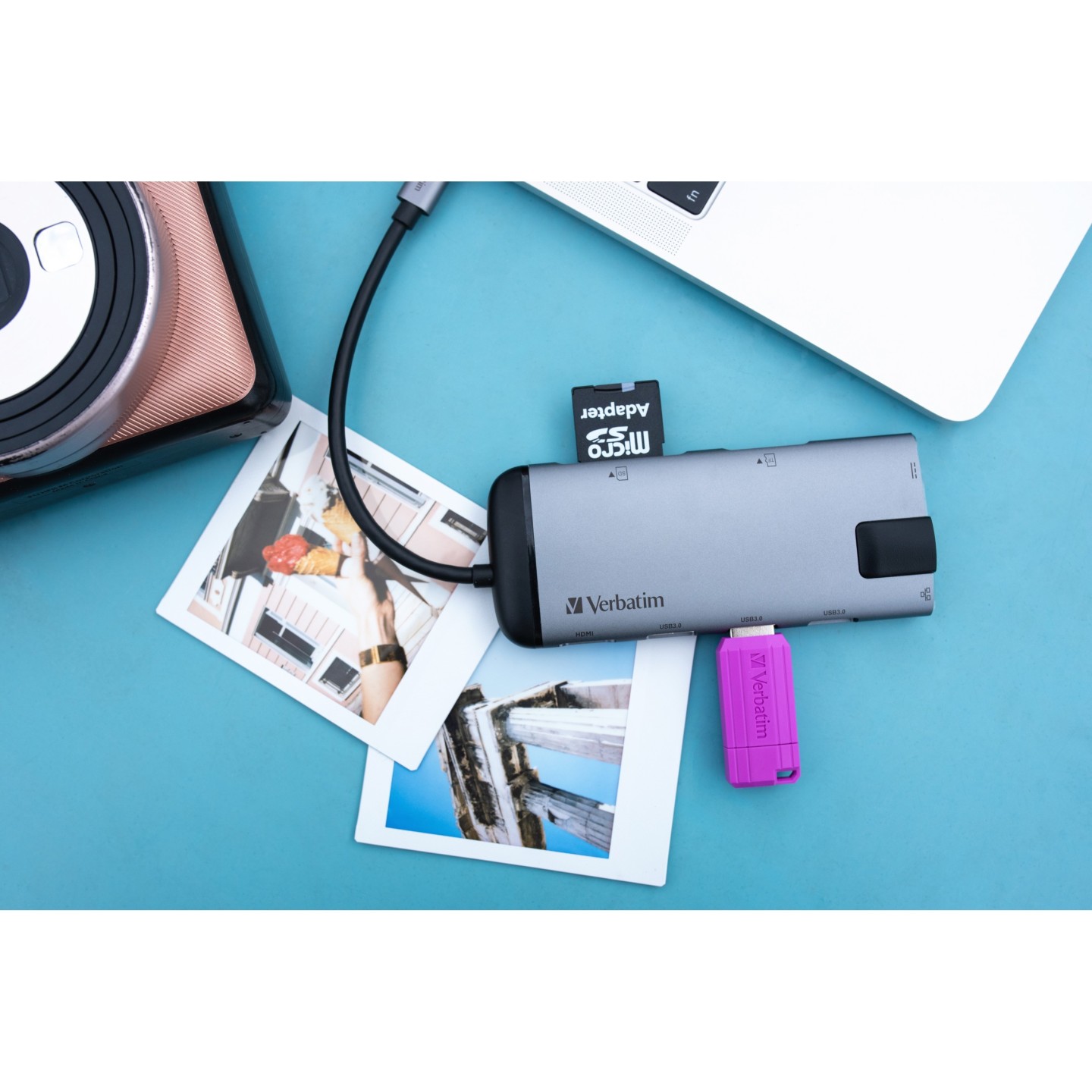 Verbatim Pro microSDXC 256GB - Class 10 UHS-I U3 V30 - Black, with SD Adapter — Buy in Cyprus with Fast Delivery