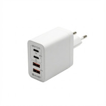 Z ALLNET Ersatznetzteil QC USB-C PD GaN Netzteil Power Supply68Watt 2x USB Typ-A QC 2x USB Typ-C EU PLUG