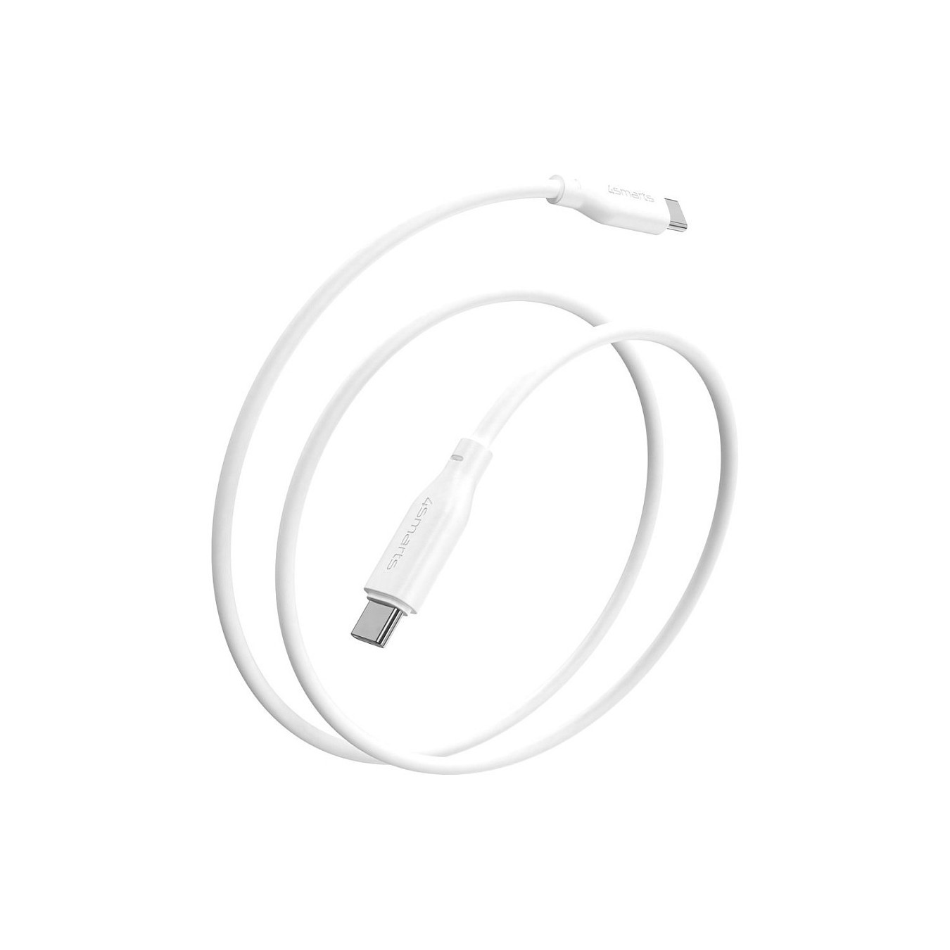 4smarts USB-C USB-C Silikon-Kabel High Flex 60W 1.5m Wei — Buy in Cyprus with Fast Delivery