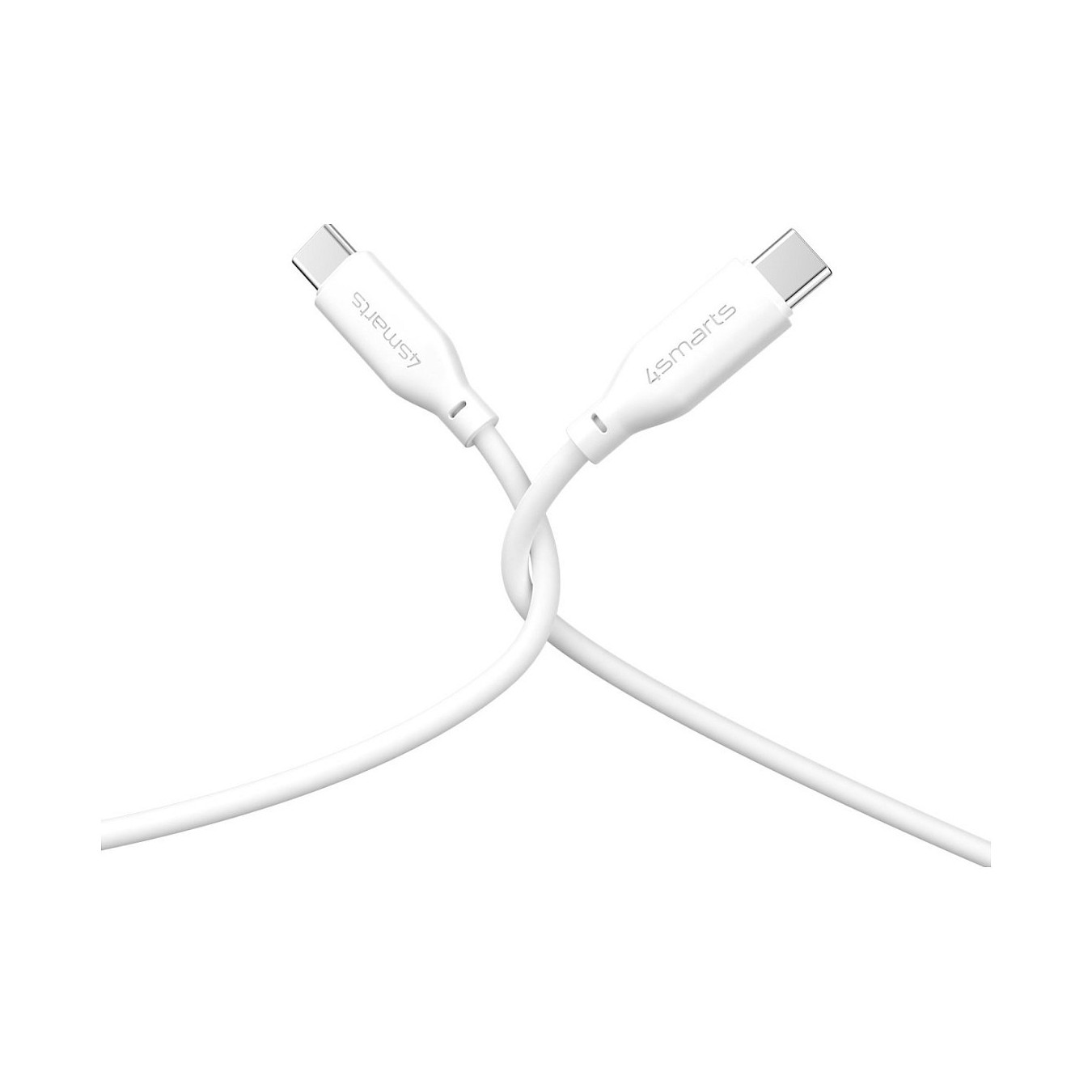 4smarts USB-C USB-C Silikon-Kabel High Flex 60W 1.5m Wei — Buy in Cyprus with Fast Delivery