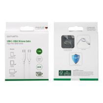 4smarts USB-C USB-C Silikon-Kabel High Flex 60W 1.5m Wei — Buy in Cyprus with Fast Delivery