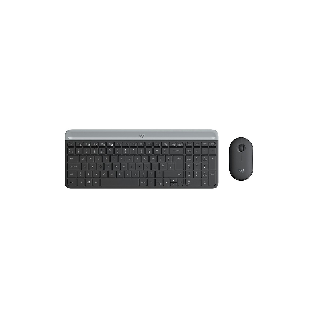 Logitech Slim Wireless Keyboard & Mouse Combo - MK470 - Graphite, Full-size QWERTZ, 2.4 GHz — Buy in Cyprus with Fast Delivery