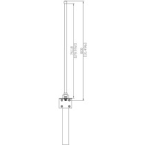 ALLNET Antenne 868MHz 6dbi Antenne (N-Female) Omnidirectional Rundstrahl ANT-868-6dbi-OMNI LORA HELIUM IoT