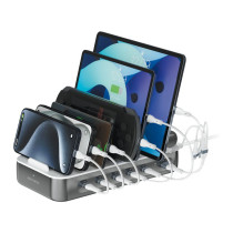 4smarts Ladestation Team 100W 5C 1A inkl. 6 Kabel. spacegrau — Buy in Cyprus with Fast Delivery