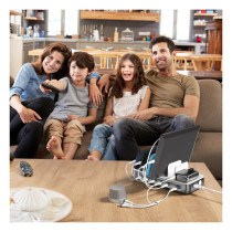 4smarts Ladestation Team 100W 5C 1A inkl. 6 Kabel. spacegrau — Buy in Cyprus with Fast Delivery