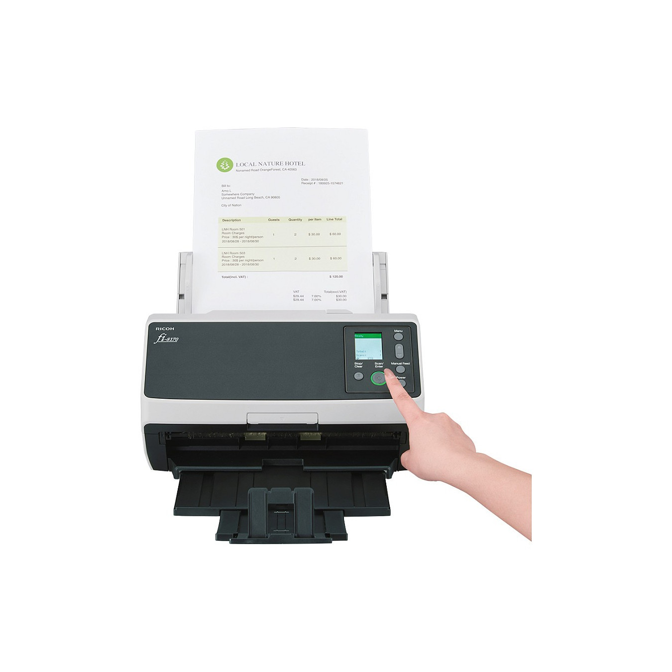 Ricoh Dokumentenscanner fi-8170 70 S. Min ADF Duplex USB3.2 LAN — Buy in Cyprus with Fast Delivery