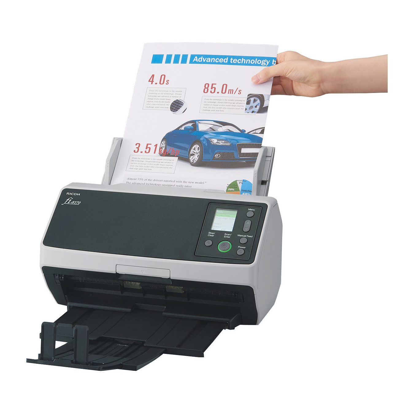 Ricoh Dokumentenscanner fi-8170 70 S. Min ADF Duplex USB3.2 LAN — Buy in Cyprus with Fast Delivery