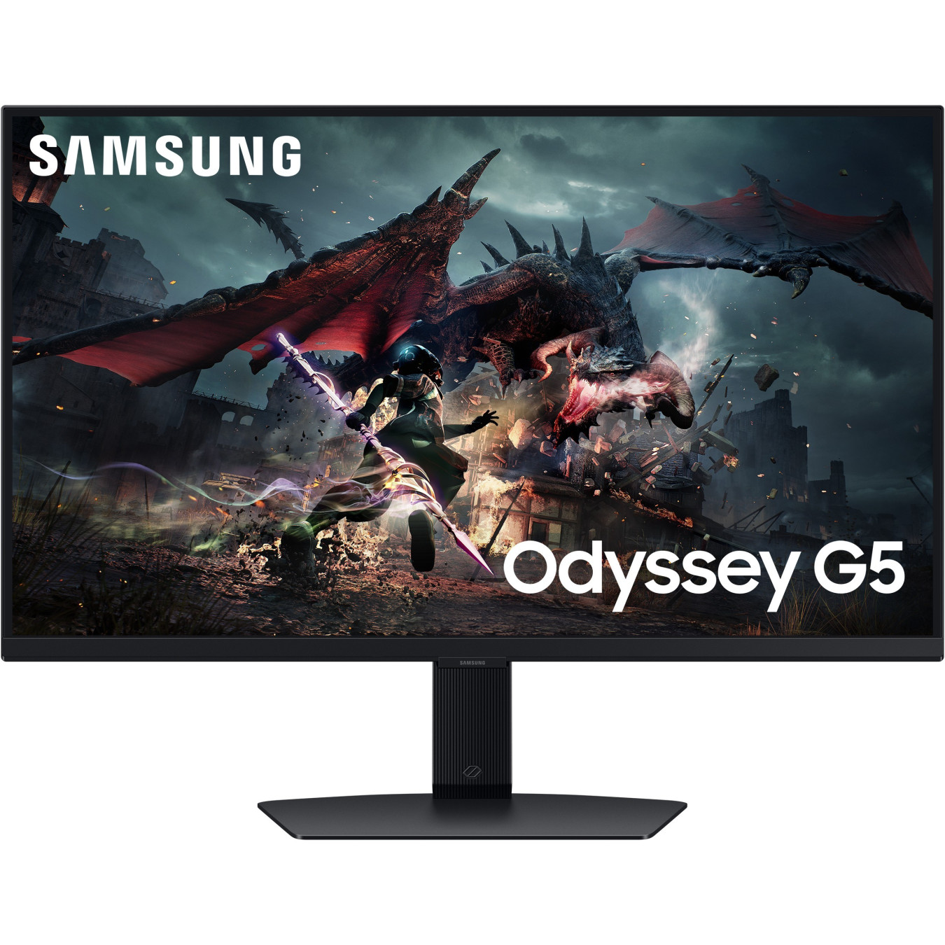 Samsung Odyssey G5 S27DG500EU - 27 inch QHD (2560x1440) IPS 180Hz 1ms HDR400 Gaming Monitor - Black
