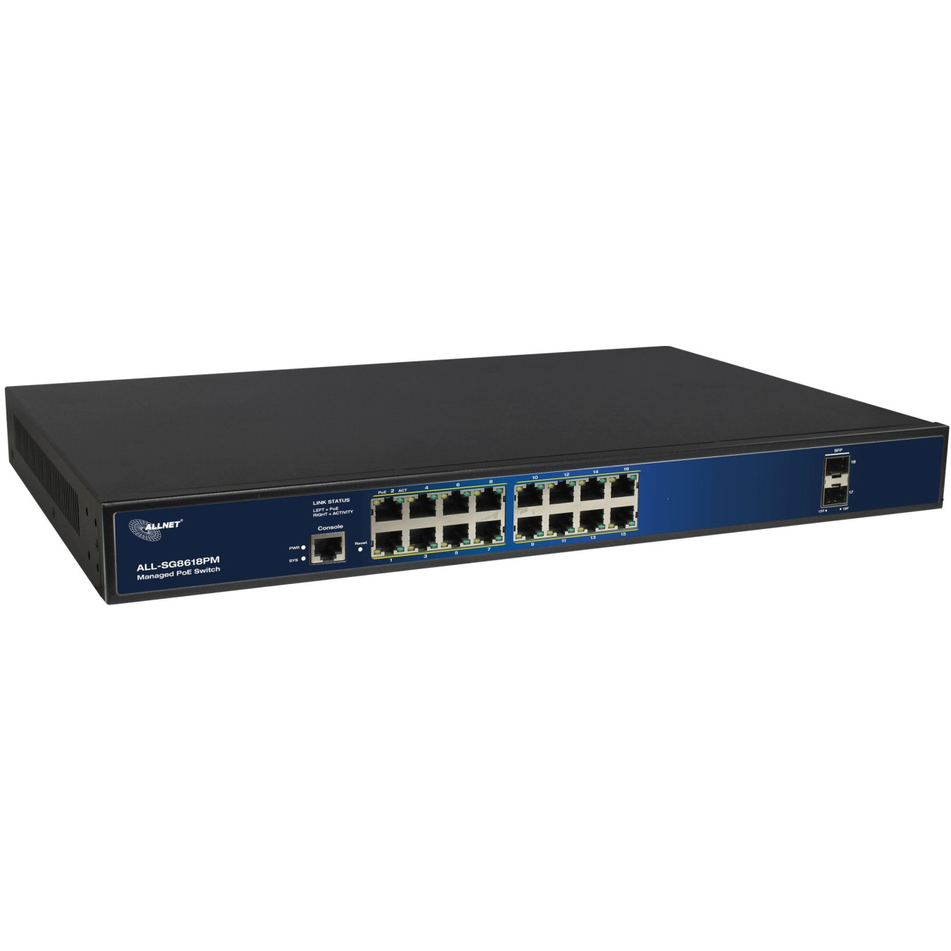 16+2P Allnet ALL-SG8618PM POE M — Buy in Cyprus with Fast Delivery