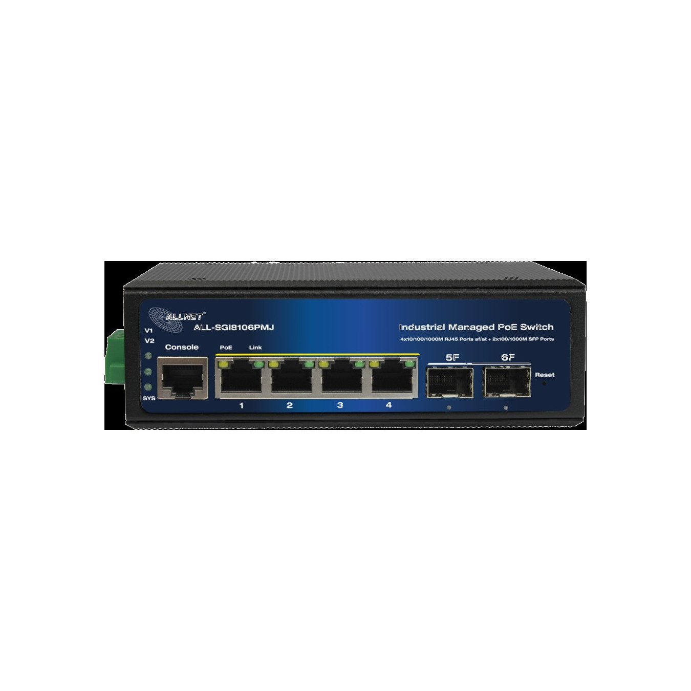 4+2P ALLNET ALL-SGI8106PMJ-BT POE M industrial — Buy in Cyprus with Fast Delivery