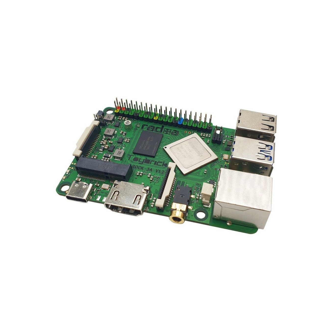 ALLNET Radxa Rock 3A 8GB RK3568 Quad-core Cortex-A55. freqency 2Ghz Mali G52 8GB LPDDR4 — Buy in Cyprus with Fast Delivery