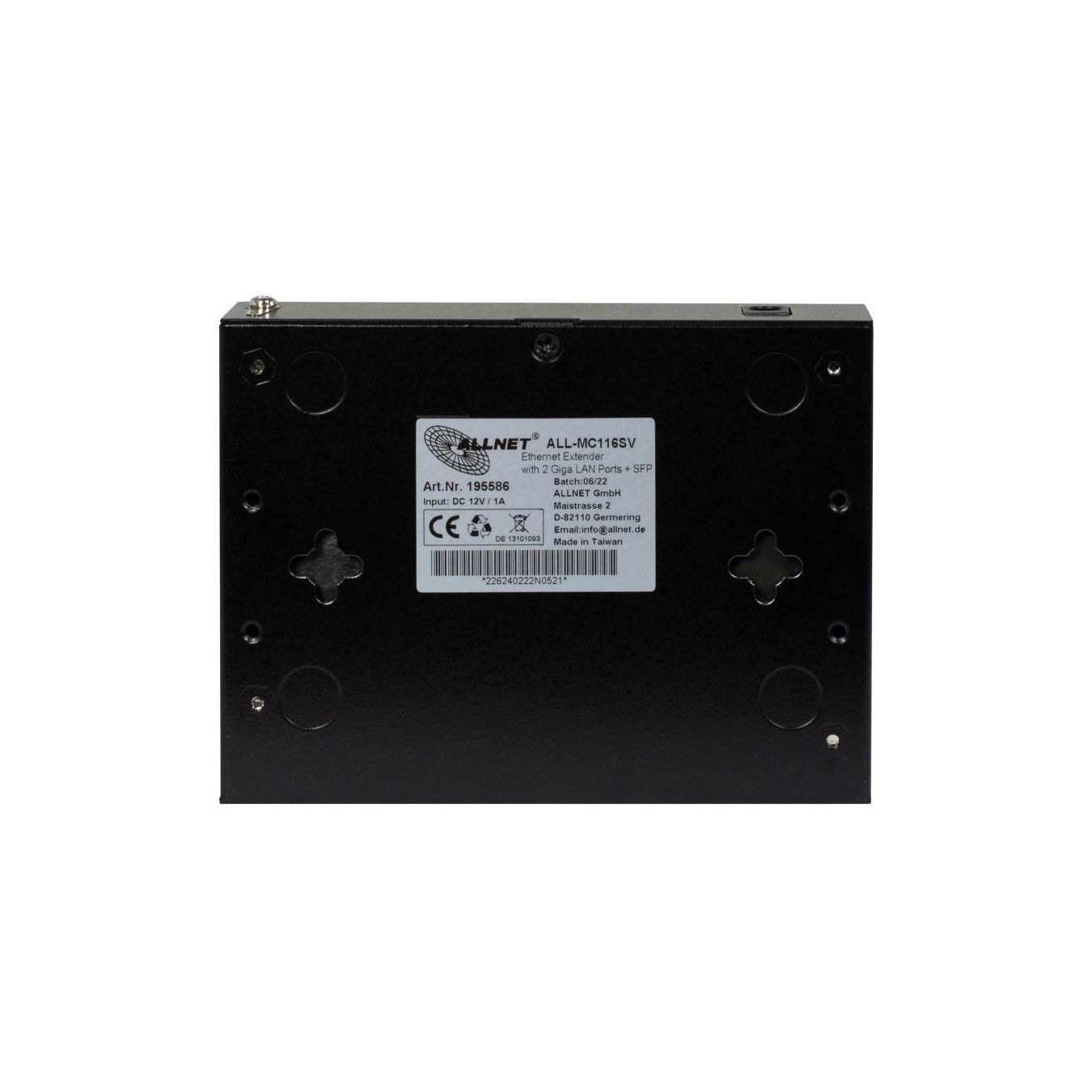 Z ALLNET ISP Bridge Modem VDSL2 mit Vectoring Point-to-Point Slave-Modem unmanaged ALL-MC116SV-VDSL2