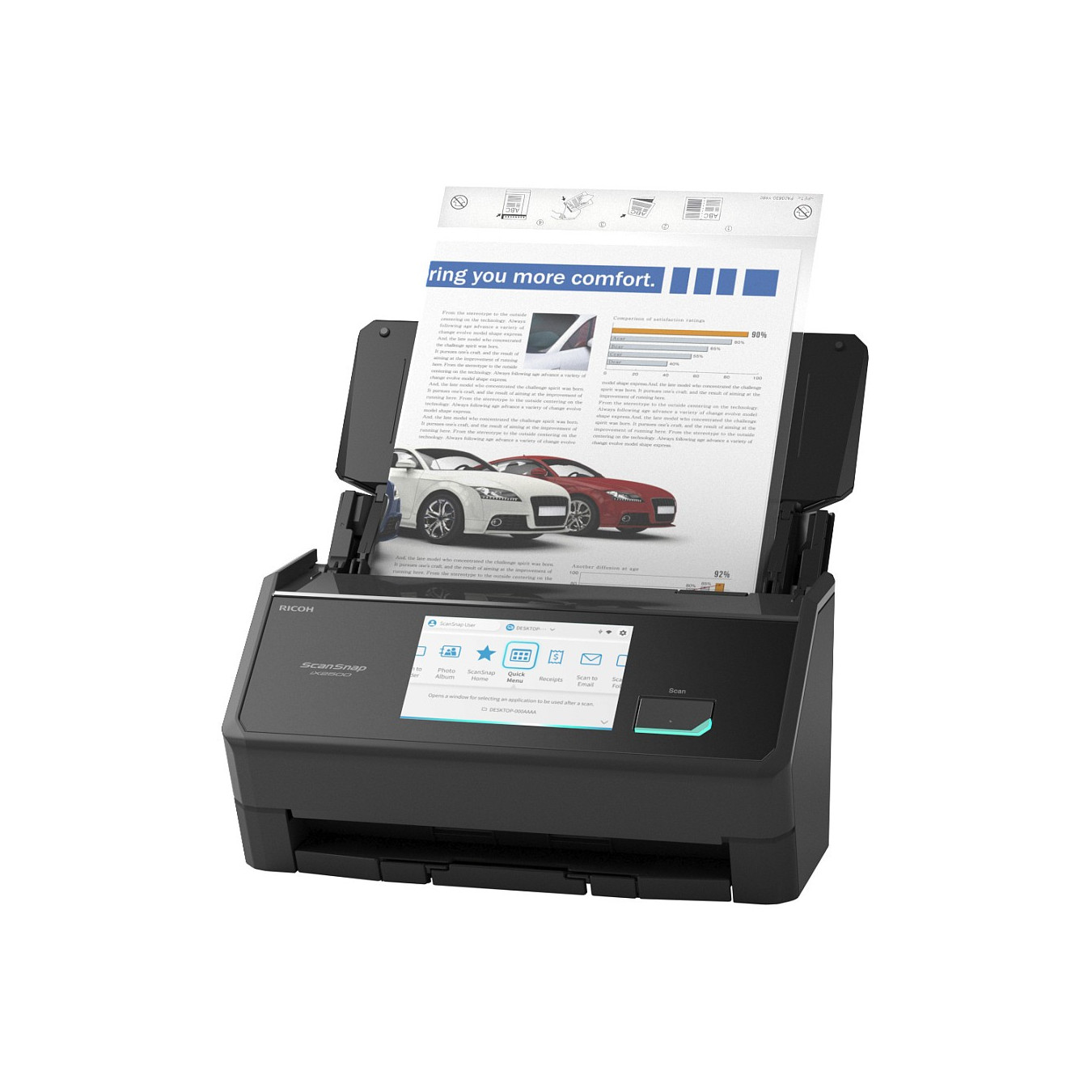 RICOH ScanSnap iX2500 BK Dokumenten-Scanner — Buy in Cyprus with Fast Delivery