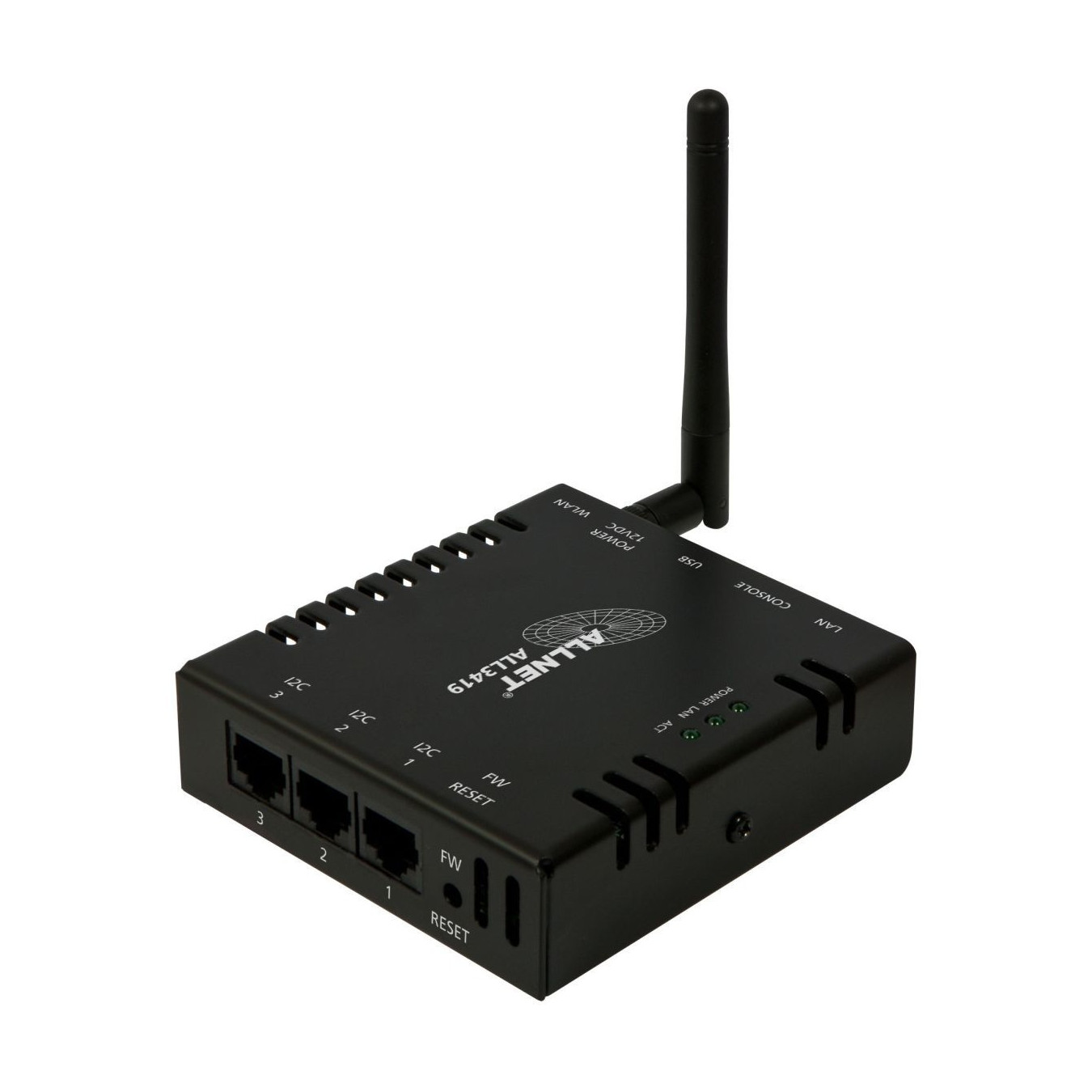 ALLNET MSR Zentrale ALL3419 inkl. 3 Sensor Ports & WLAN & Temperaturfühler ALL3006 für IP Gebäude Automation
