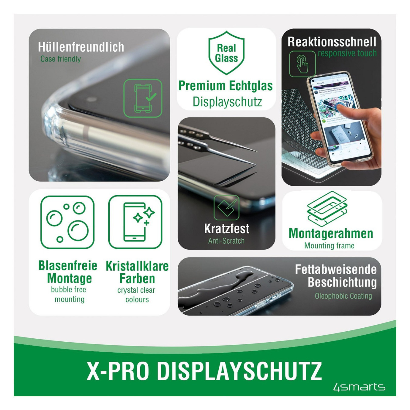 4smarts Second Glass X-Pro Clear fr iPhone 7 8 SE 20 SE 22 — Buy in Cyprus with Fast Delivery