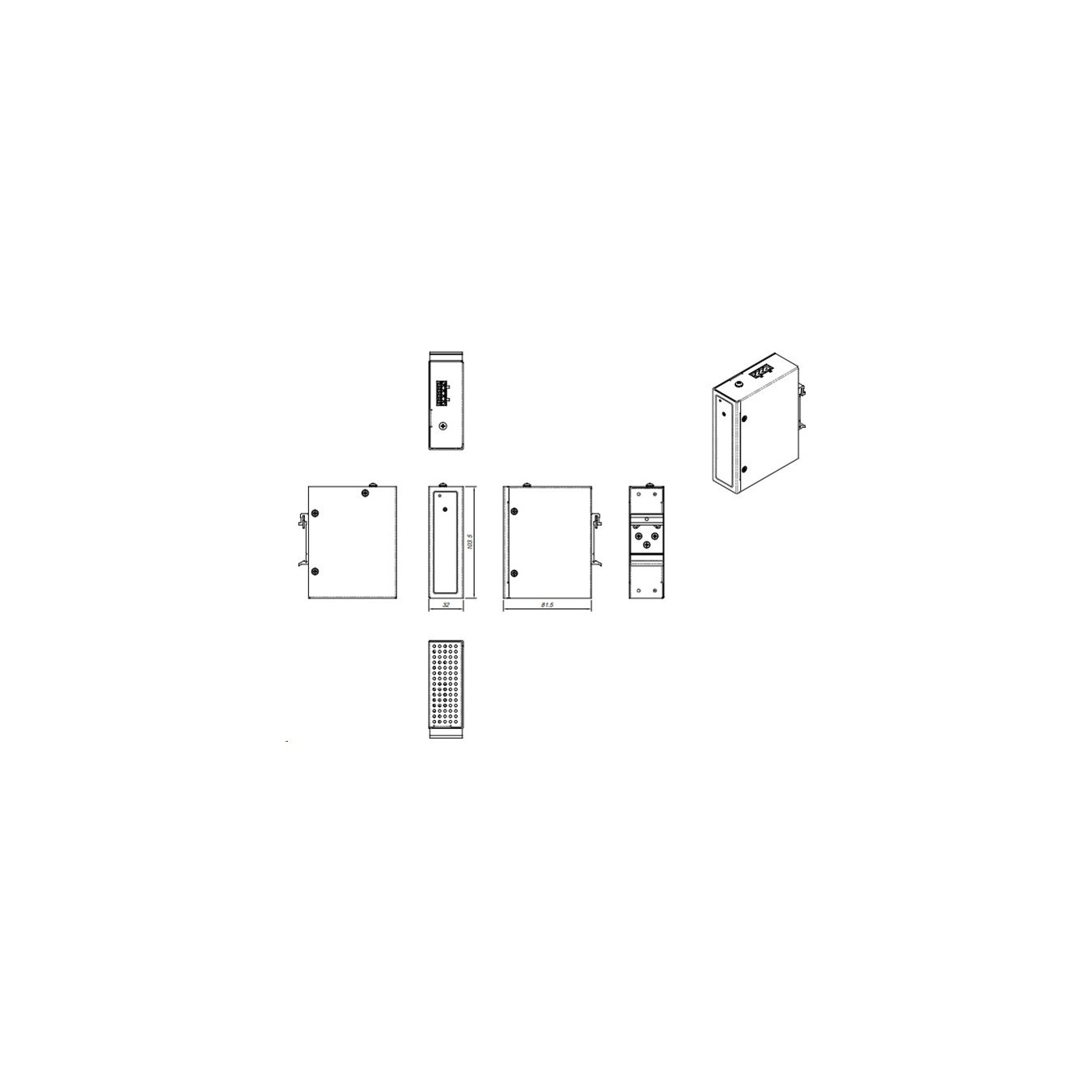 Z ALLNET Power-Booster 12-24VDC to 48~54VDC max. 200W HUT DIN-Mounting ALL-B101-12-24VDC — Buy in Cyprus with Fast Delivery