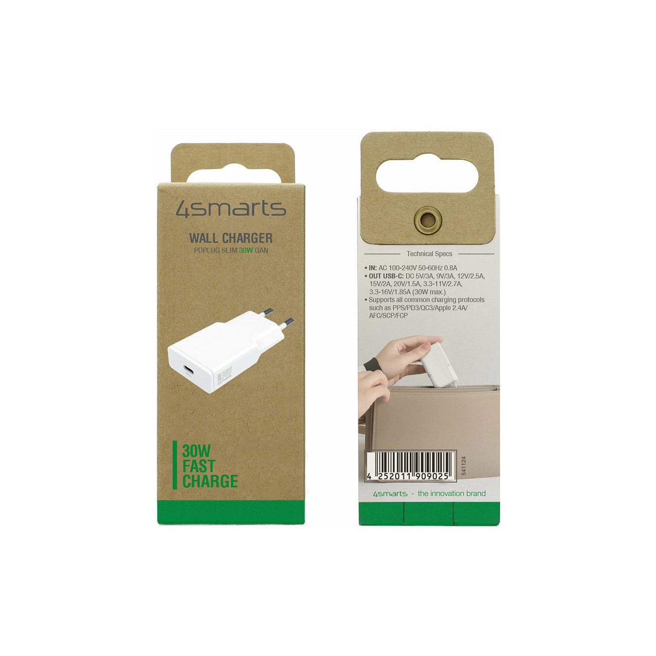 4smarts Netzladegert PDPlug Slim 30W GaN 1C. wei — Buy in Cyprus with Fast Delivery