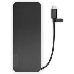 Buy Lenovo USB-C Slim Travel Dock - 4X11N40212 - Eclipse Black, 65W PD, HDMI 4K6... in Cyprus, Nicosia, Limassol, Larnaka, Pafos