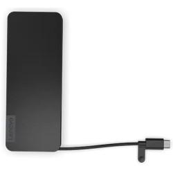 Buy Lenovo USB-C Slim Travel Dock - 4X11N40212 - Eclipse Black, 65W PD, HDMI 4K6... in Cyprus, Nicosia, Limassol, Larnaka, Pafos