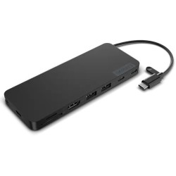 Buy Lenovo USB-C Slim Travel Dock - 4X11N40212 - Eclipse Black, 65W PD, HDMI 4K6... in Cyprus, Nicosia, Limassol, Larnaka, Pafos