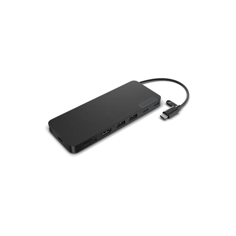 Buy Lenovo USB-C Slim Travel Dock - 4X11N40212 - Eclipse Black, 65W PD, HDMI 4K6... in Cyprus, Nicosia, Limassol, Larnaka, Pafos