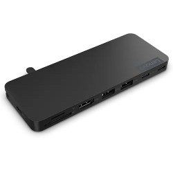 Buy Lenovo USB-C Slim Travel Dock - 4X11N40212 - Eclipse Black, 65W PD, HDMI 4K6... in Cyprus, Nicosia, Limassol, Larnaka, Pafos