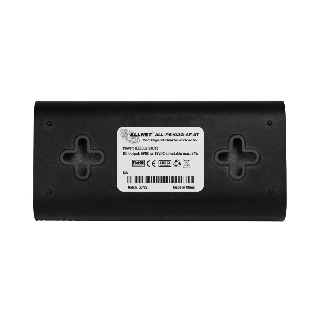 Z ALLNET PoE Splitter-Mini Extractor Gigabit 24W 5V 12V Schaltbar ALL-PS102G-AF-AT — Buy in Cyprus with Fast Delivery