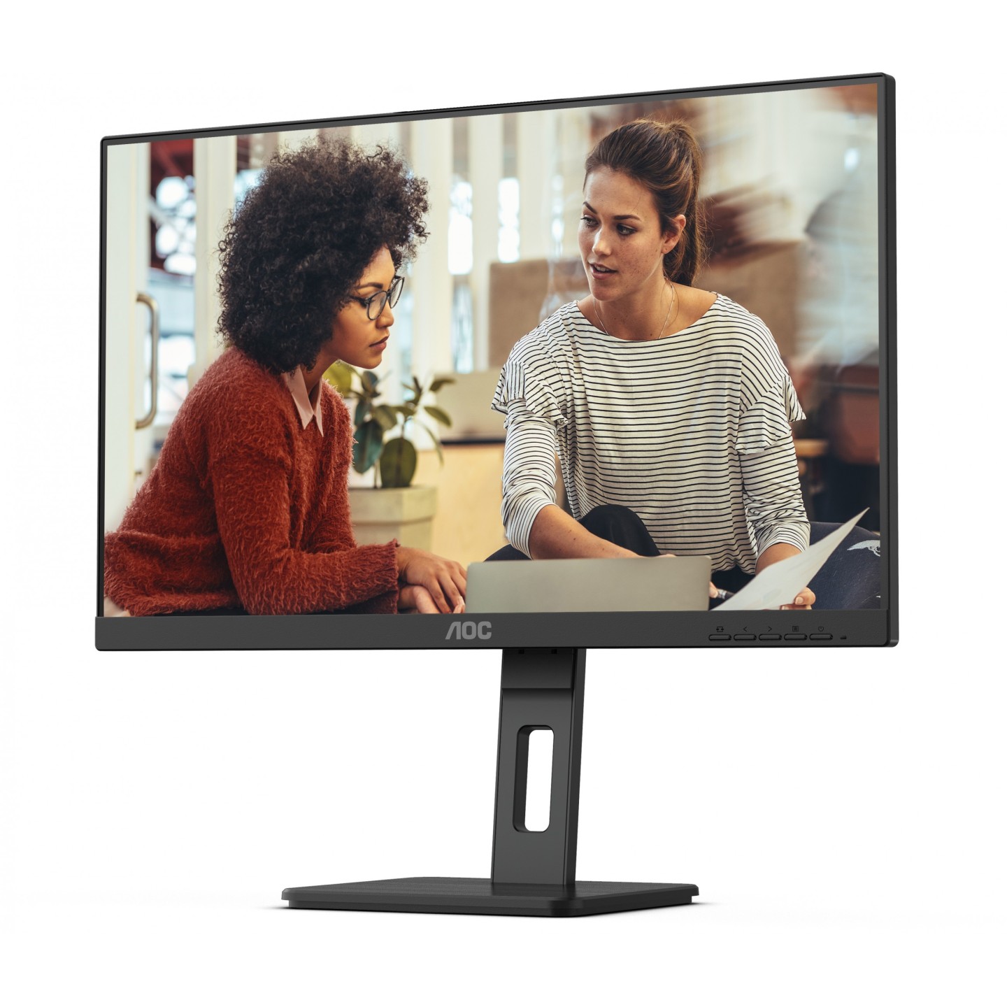 AOC 24E3QAF - 23.8" Full HD IPS Monitor, 1920x1080, 4ms, 75Hz, HDMI/VGA/DP, Black (Boxed) — Buy in Cyprus with Fast Delivery