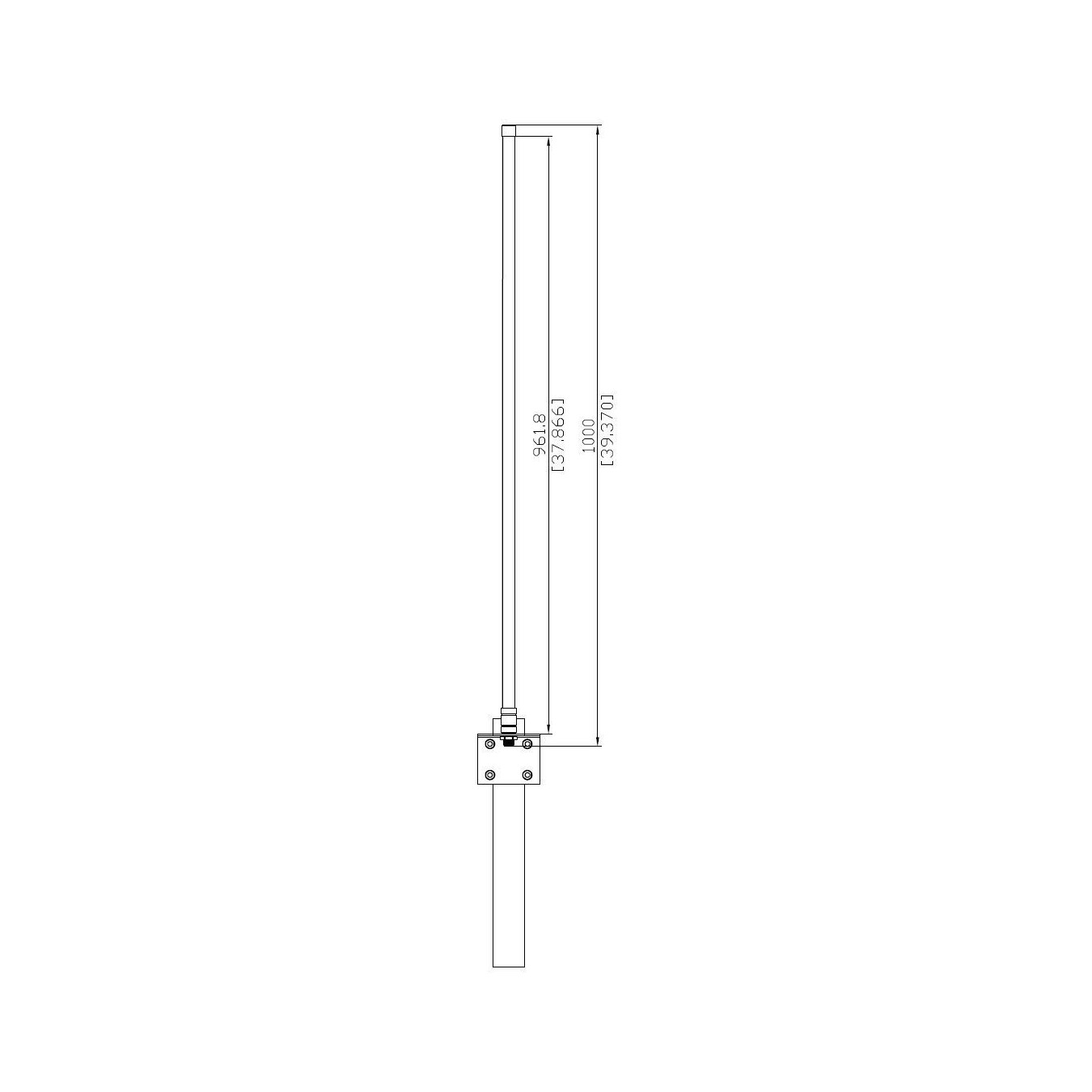 ALLNET Antenne 868MHz 7.3dbi Antenne (N-Female) Omnidirectional Rundstrahl ANT-868-7.3dbi-OMNI LORA HELIUM IoT